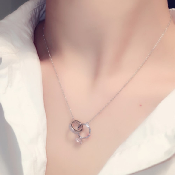 14k gold diamond ring necklace - Picture 2 of 16